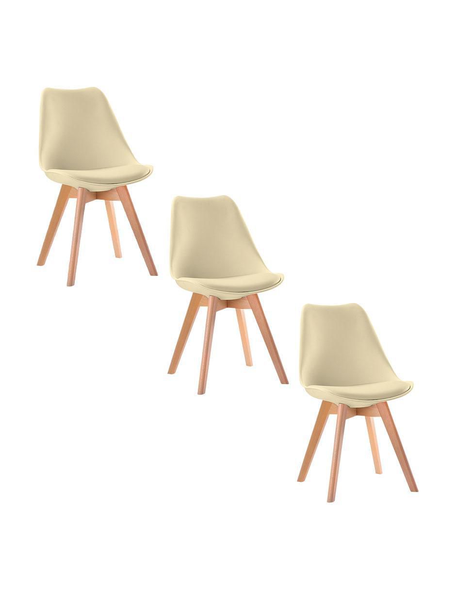 Set de sillas 3 piezas de plástico