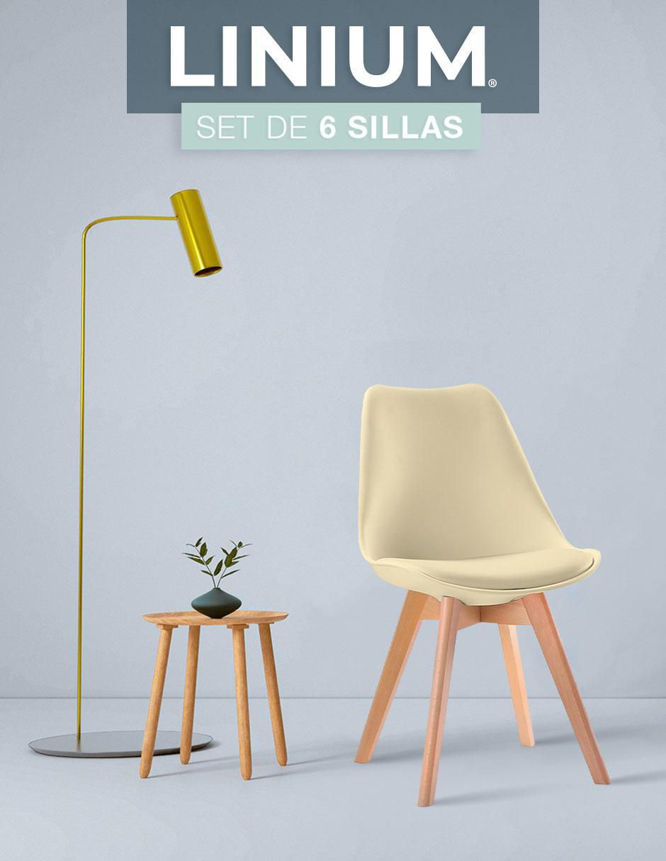 Silla 6 piezas de plástico 4