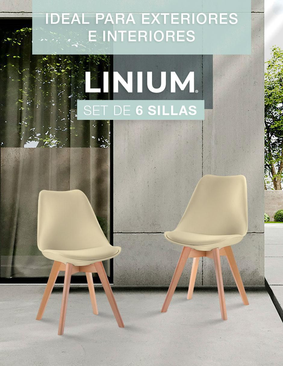 Silla 6 piezas de plástico 6