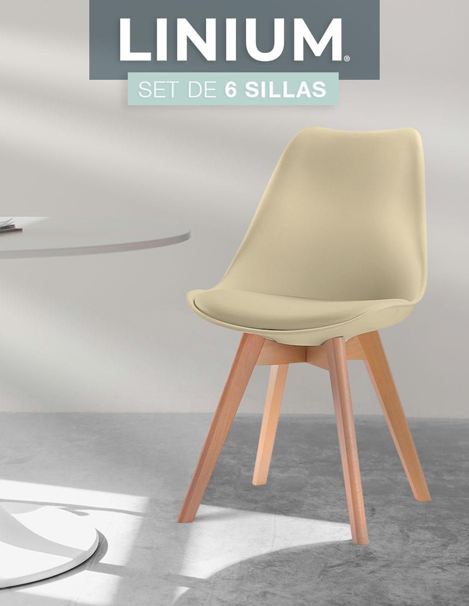 Silla 6 piezas de plástico 7