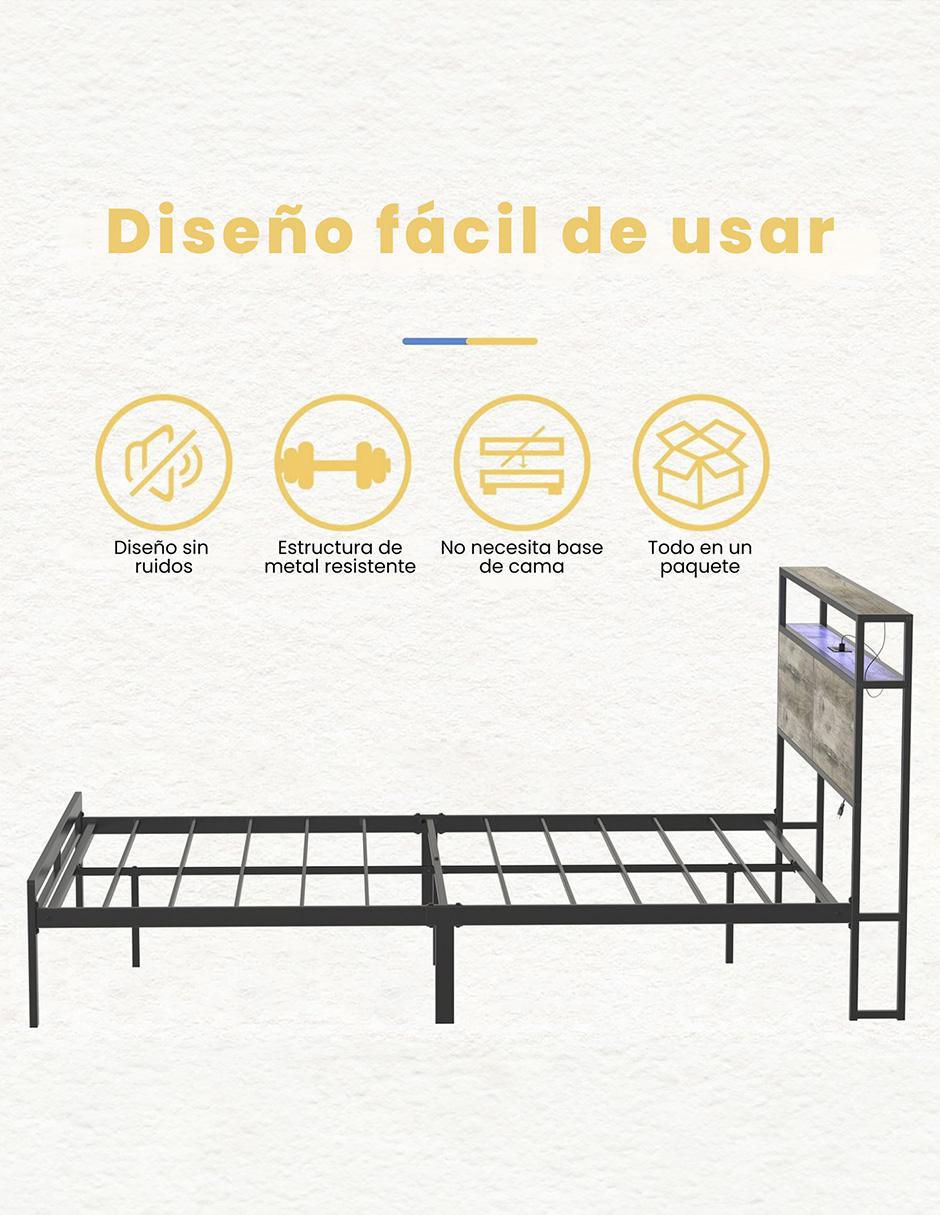 Base para cama de metal 6