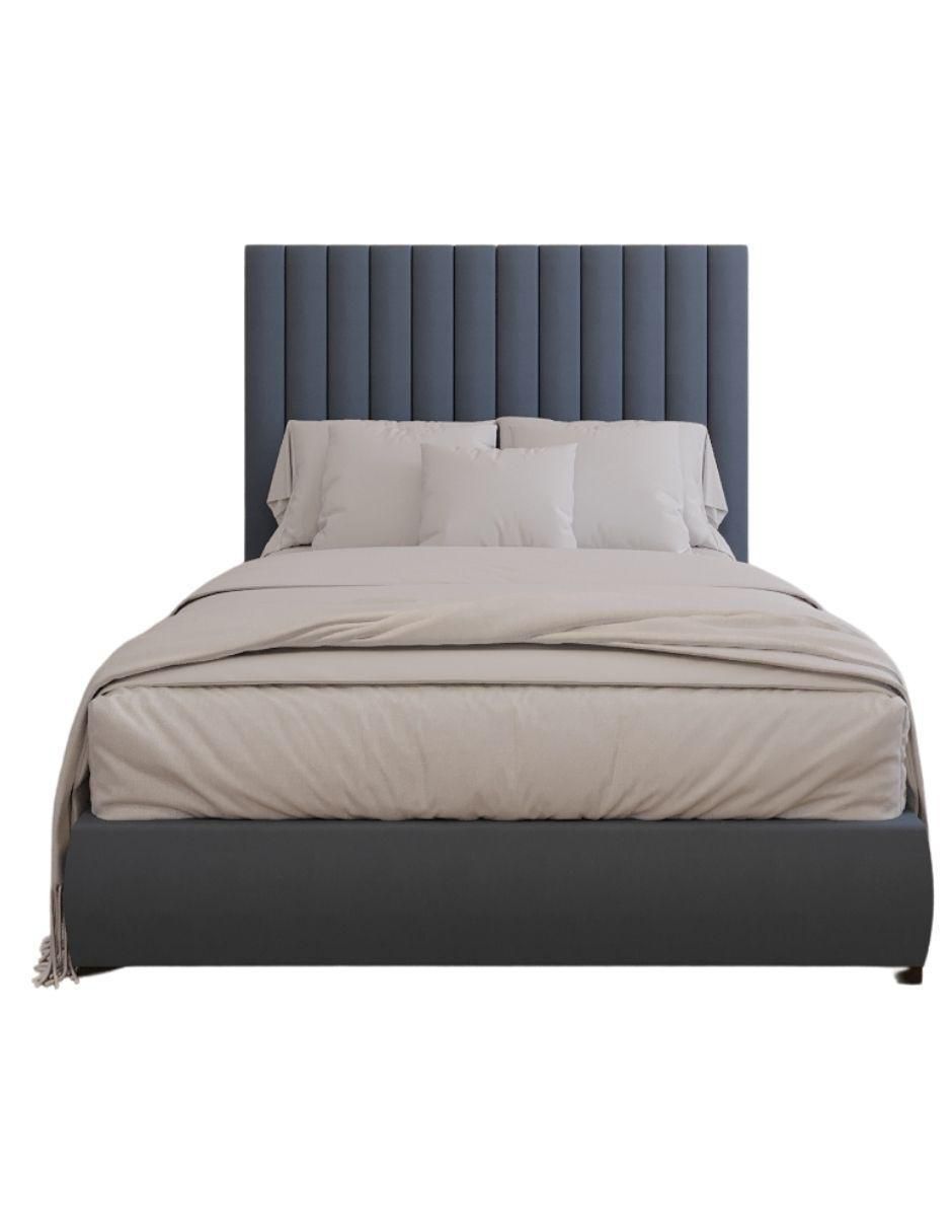 Cama Modern Luxury velvet Bed con patrones en cabecera de 13 centimetros de tela