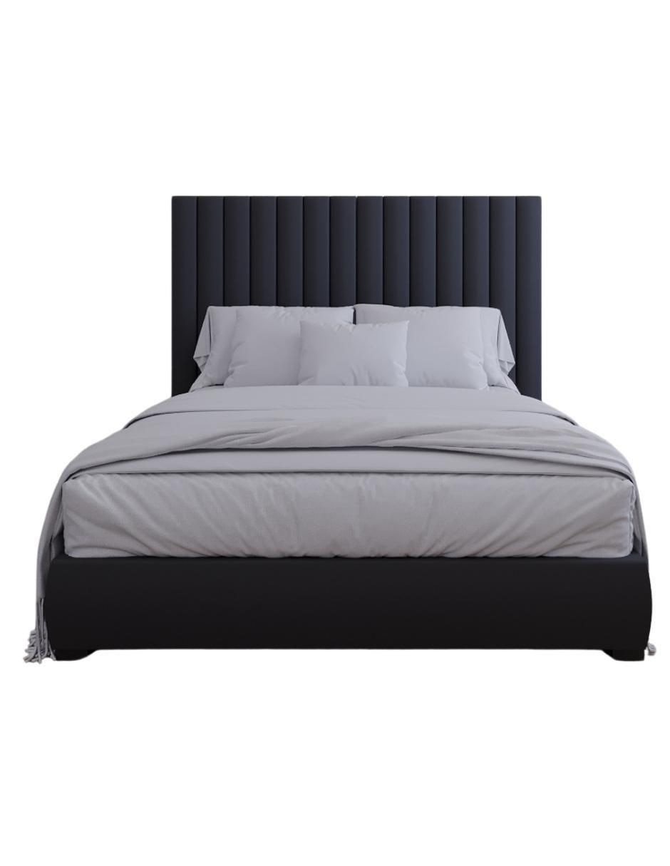 Cama Modern Luxury velvet Bed con patrones en cabecera de 13 centimetros de tela Cama Modern Luxury velvet Bed con patrones en cabecera de 13 centimetros de tela