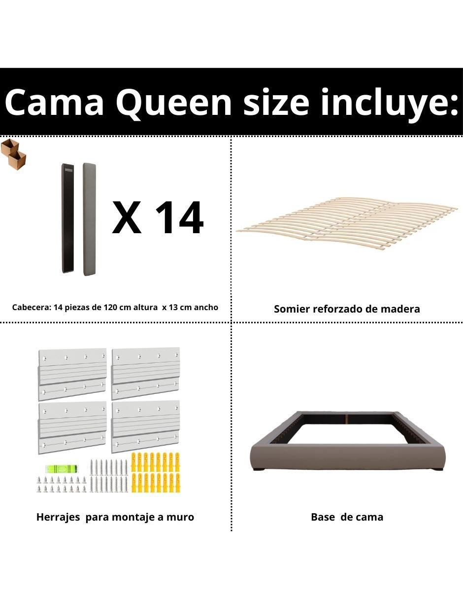Cama Modern Luxury Wall Furniture Paneling de tela