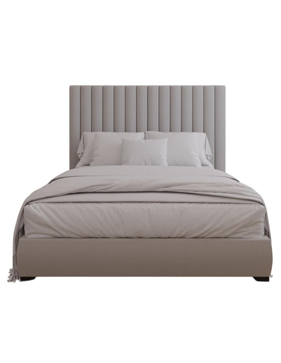 Cama Modern Luxury velvet Bed con patrones en cabecera de 13 centimetros de tela Cama Modern Luxury velvet Bed con patrones en cabecera de 13 centimetros de tela
