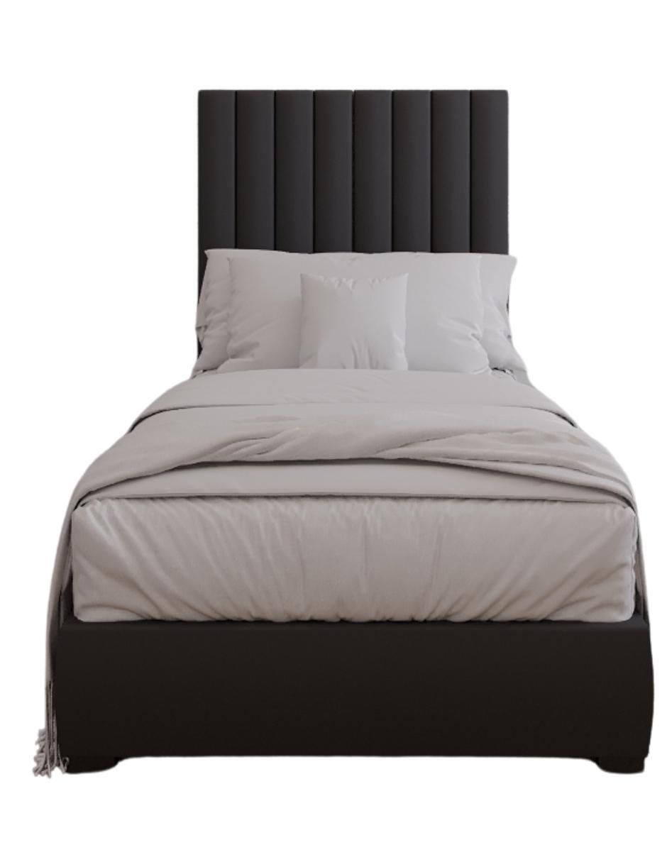 Cama Modern Luxury velvet Bed con patrones en cabecera de 13 centimetros de tela