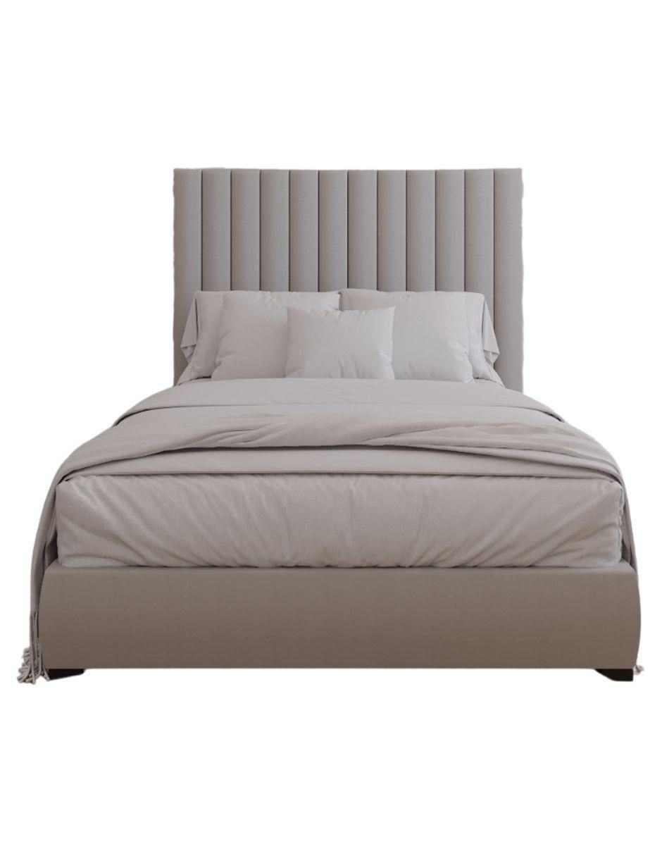Cama Modern Luxury velvet Bed con patrones en cabecera de 13 centimetros de tela Cama Modern Luxury velvet Bed con patrones en cabecera de 13 centimetros de tela