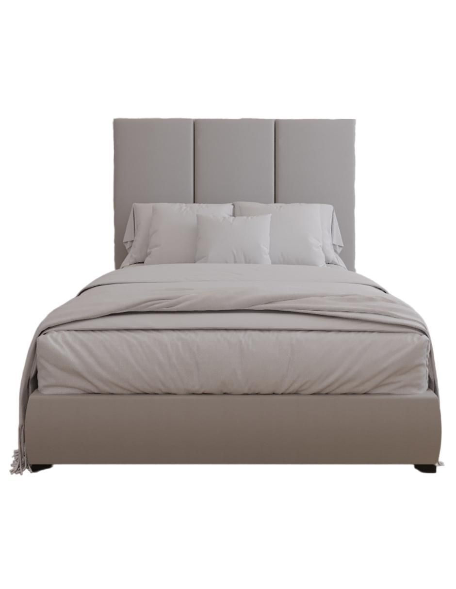 Cama Modern Luxury velvet Bed con patrones en cabecera de 52 centimetros de tela