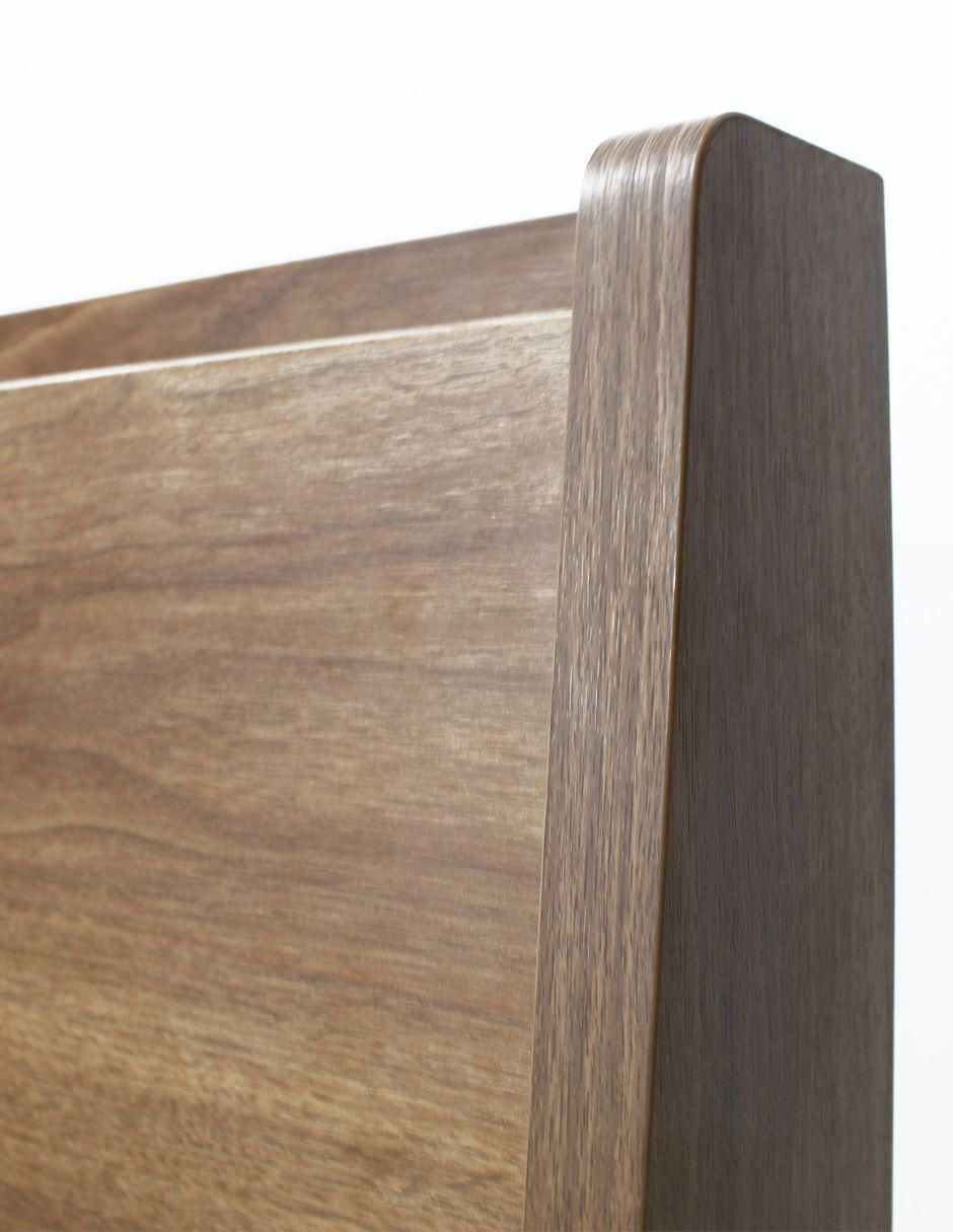 Cama Marsala Nogal de madera queen size 3