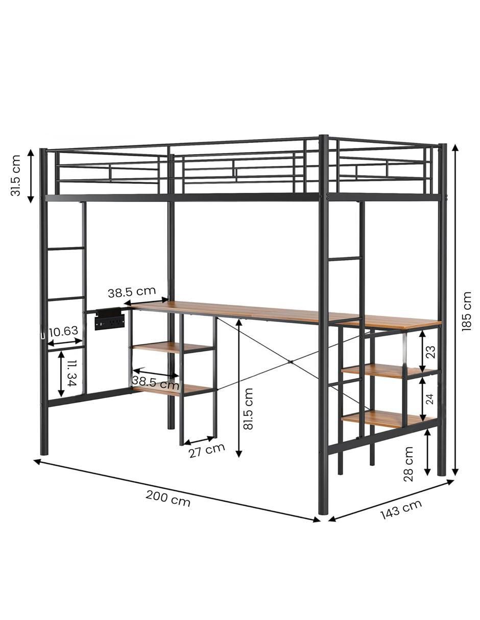 Base para cama de metal