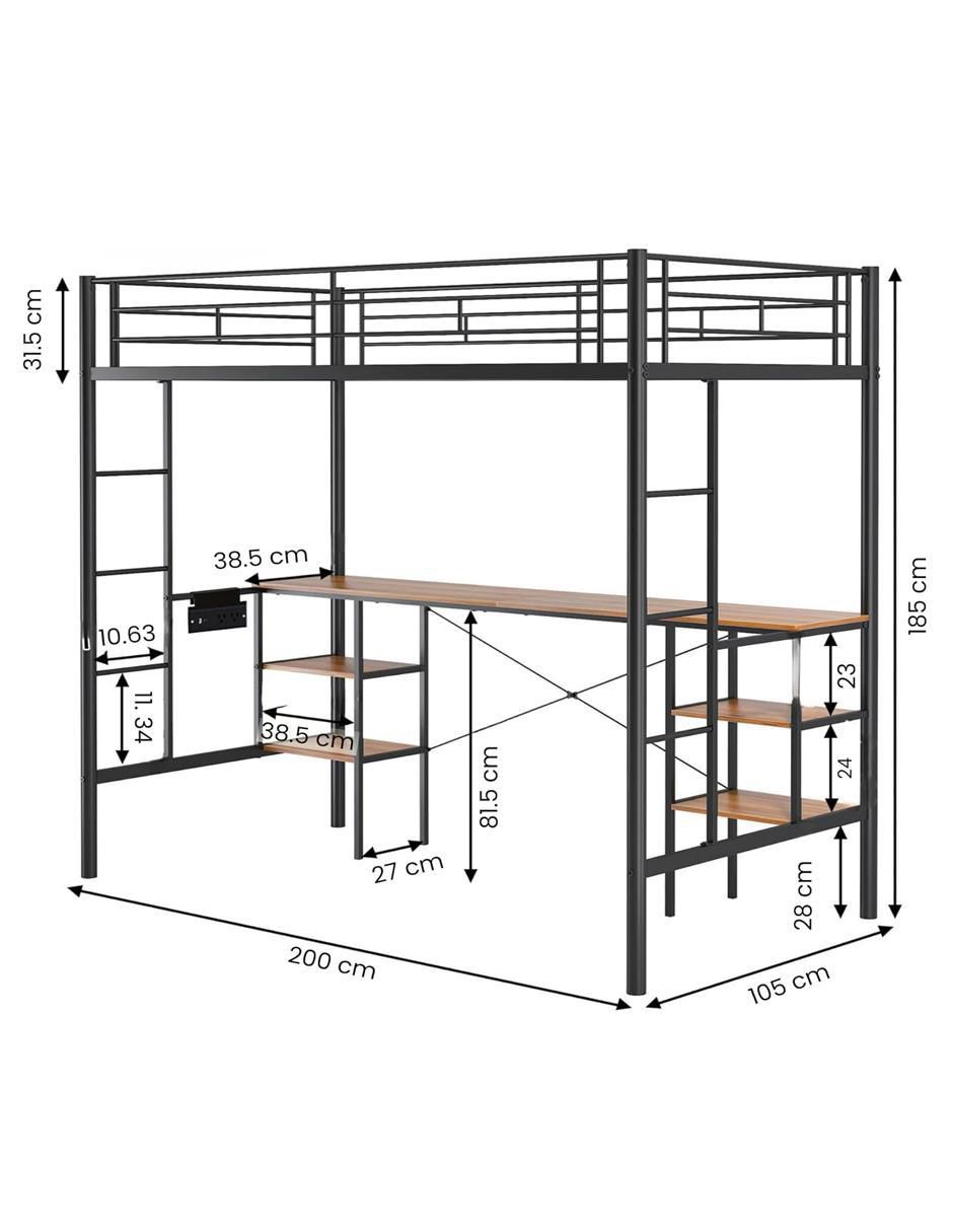 Base para cama de metal 7