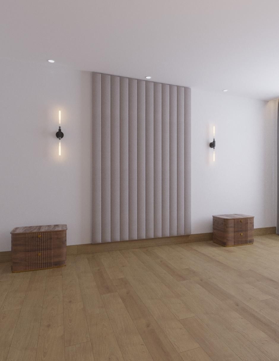 Cama modern luxury 240 con patrones de 13 cm wall furniture paneling "de" tela mat