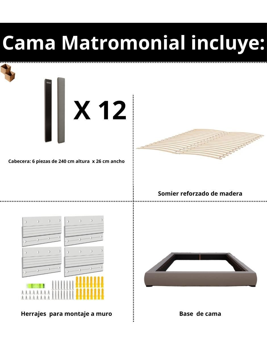 Cama modern luxury 240 con patrones de 13 cm wall furniture paneling "de" tela mat