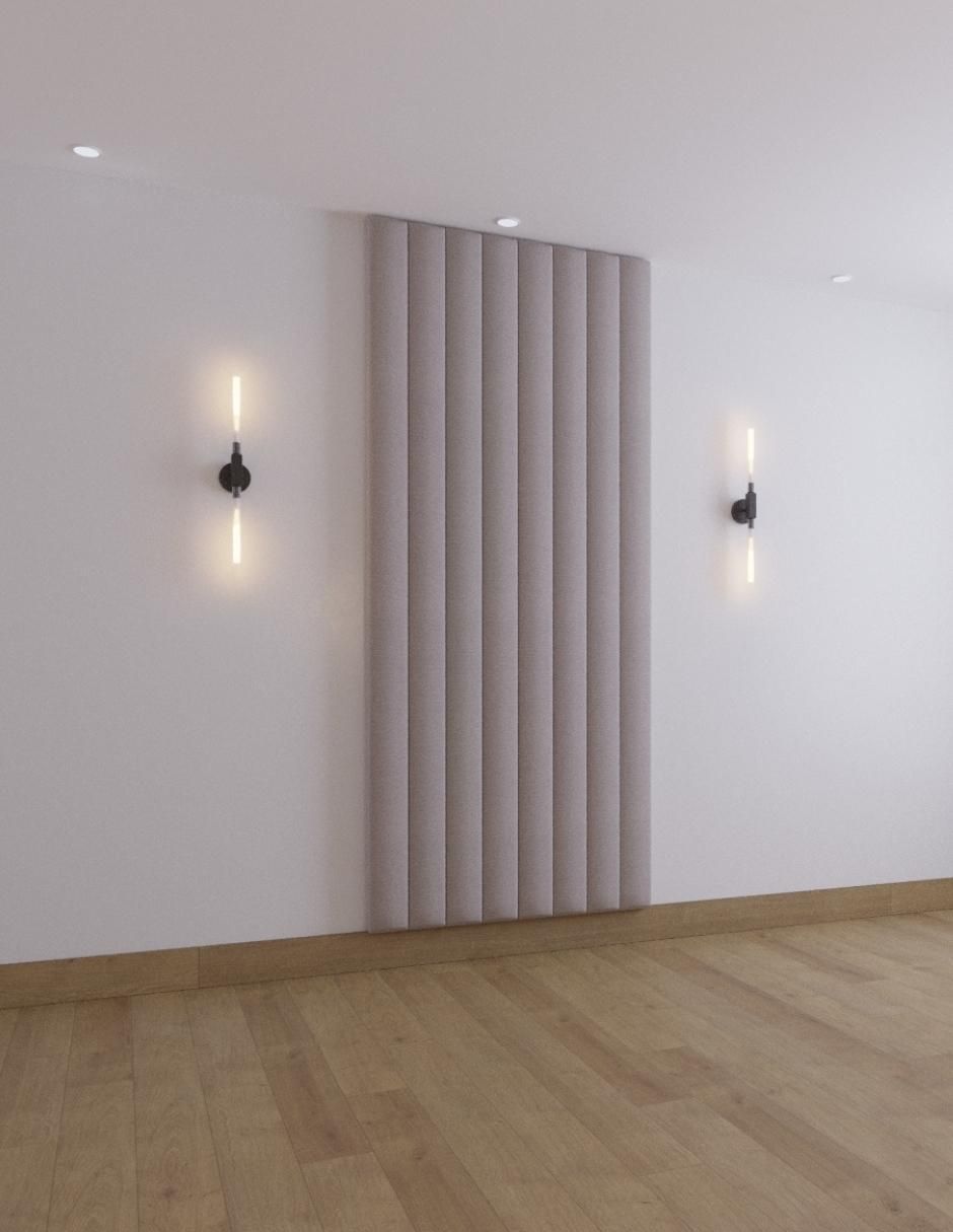 Cama modern luxury 240 con patrones de 13 cm wall furniture paneling "de" tela ind