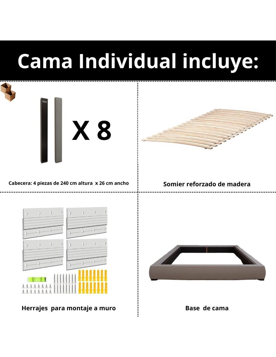 Cama modern luxury 240 con patrones de 13 cm wall furniture paneling "de" tela ind