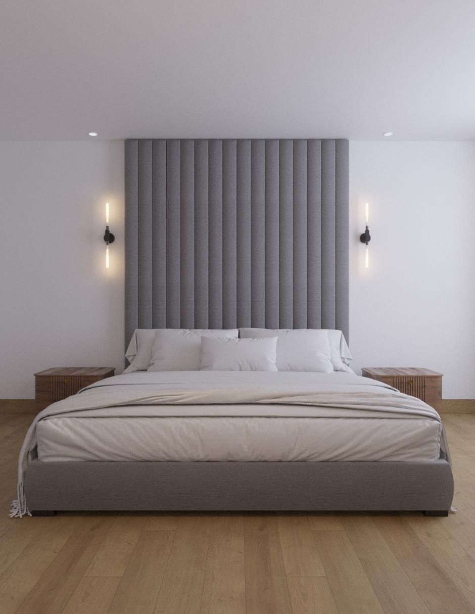 Cama Modern Luxury de tela 3