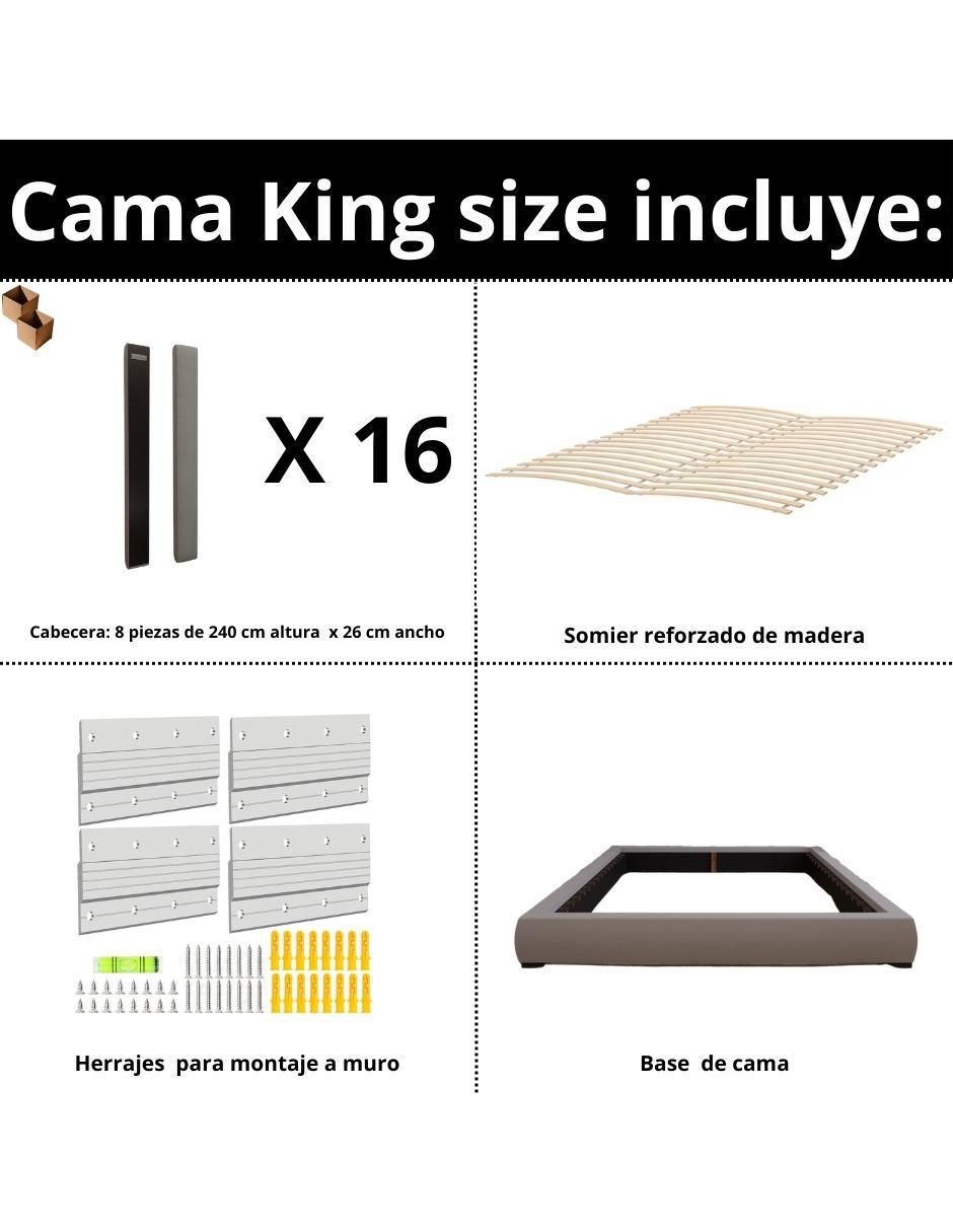 Cama Modern Luxury de tela 8