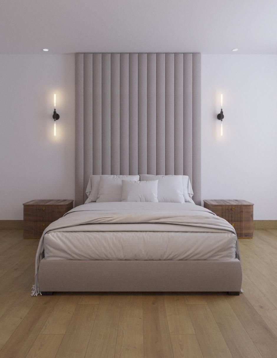 Cama Modern Luxury de tela 2