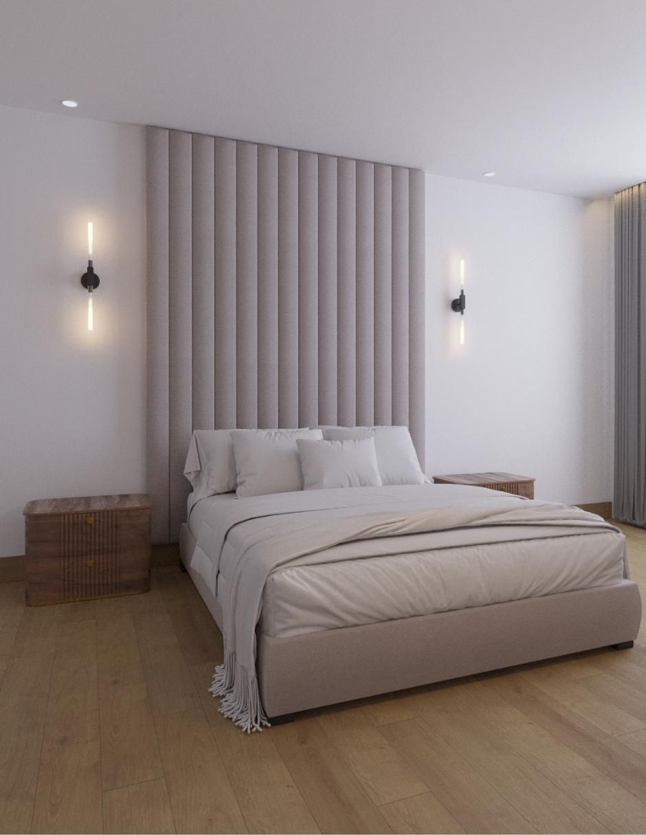 Cama Modern Luxury de tela 3