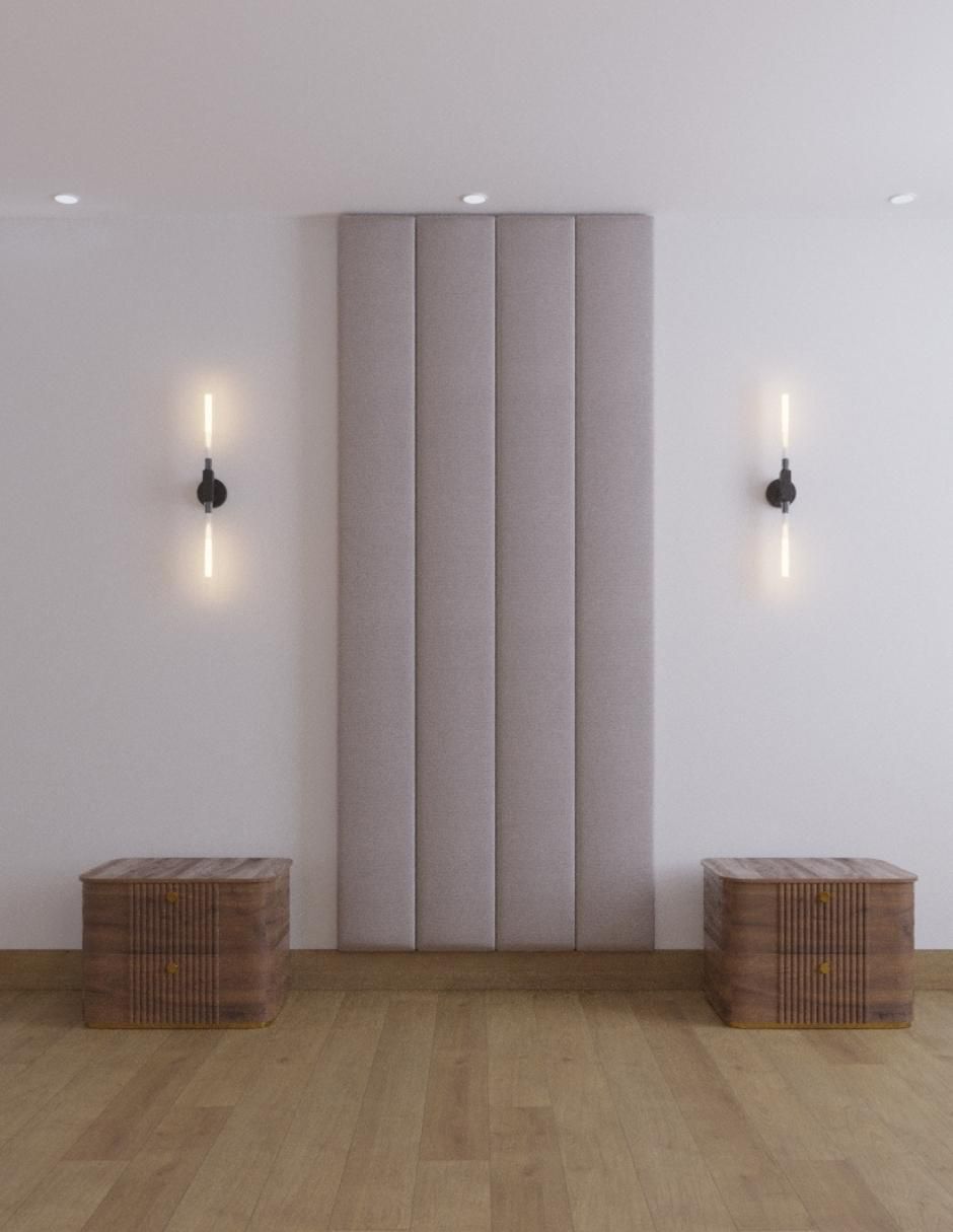 Cama modern luxury 240 con patrones de 26 cm wall furniture paneling "de" tela ind