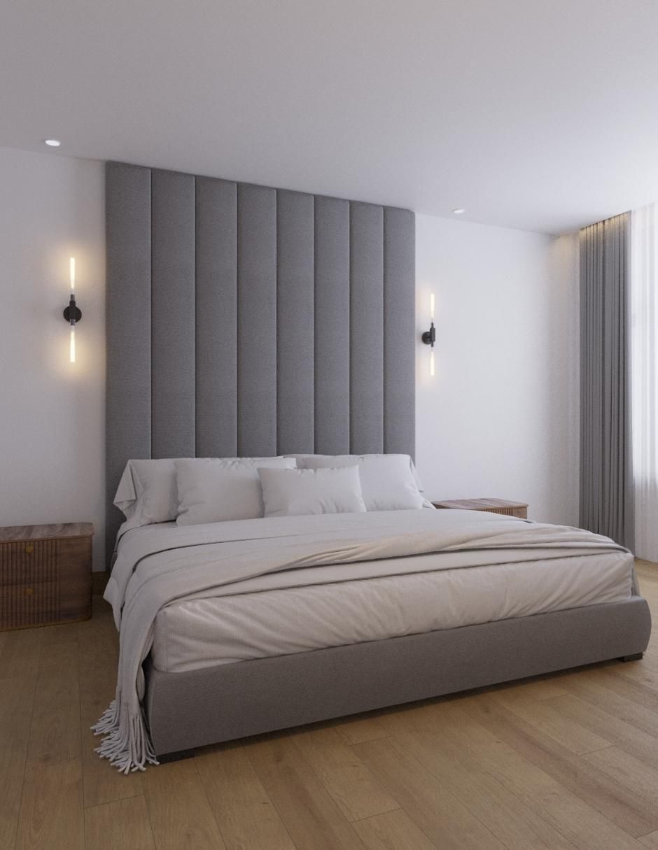 Cama Modern Luxury de tela 2