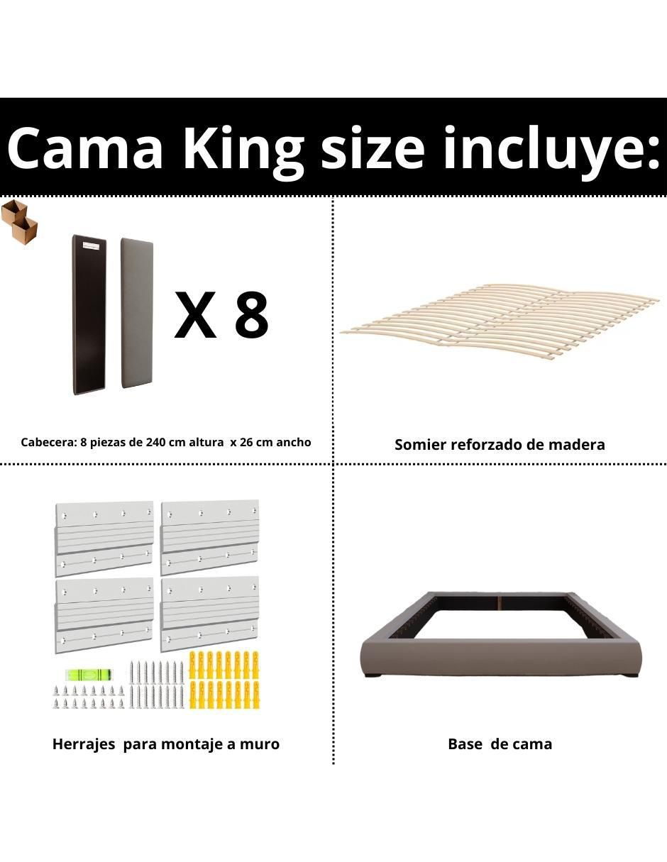 Cama Modern Luxury de tela 3