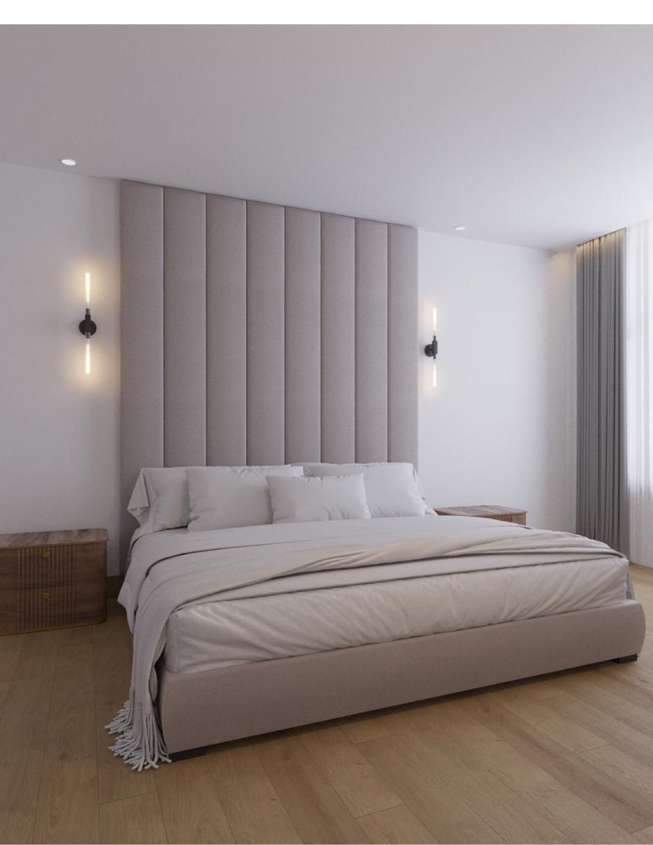 Cama Modern Luxury de tela 2
