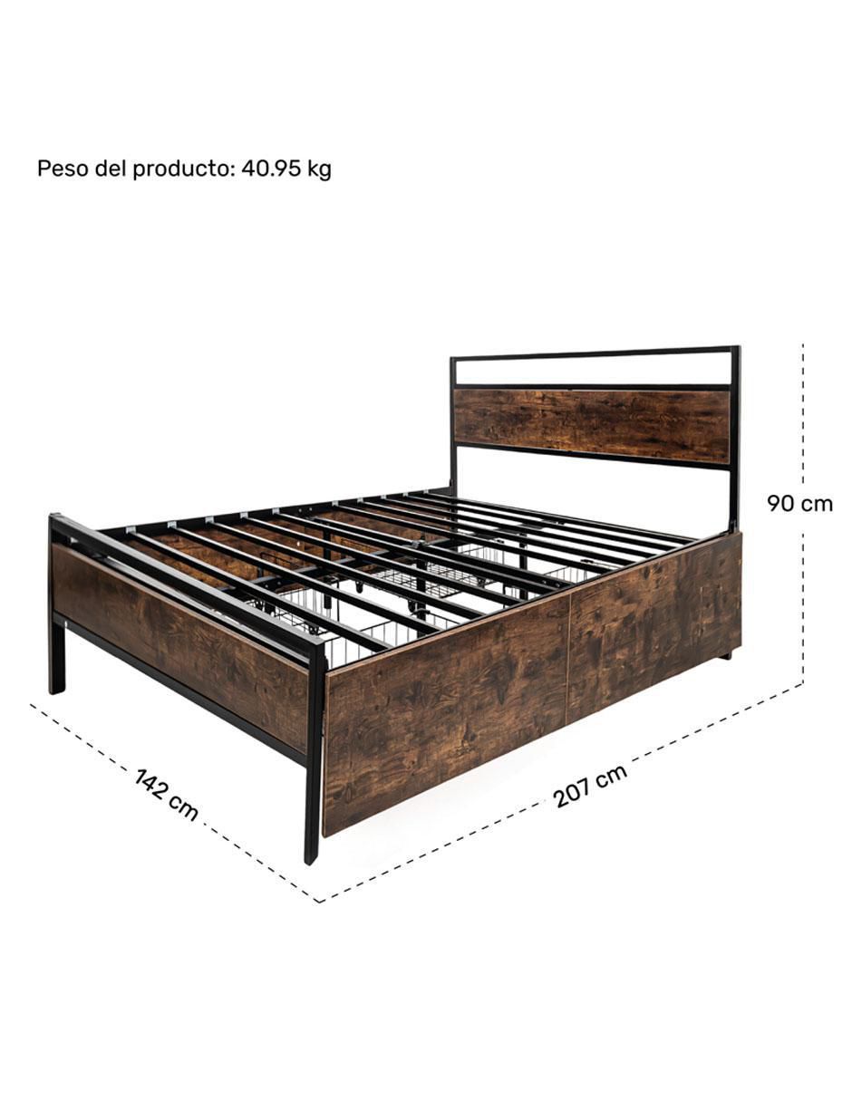 Base para cama armable de metal matrimonial 6