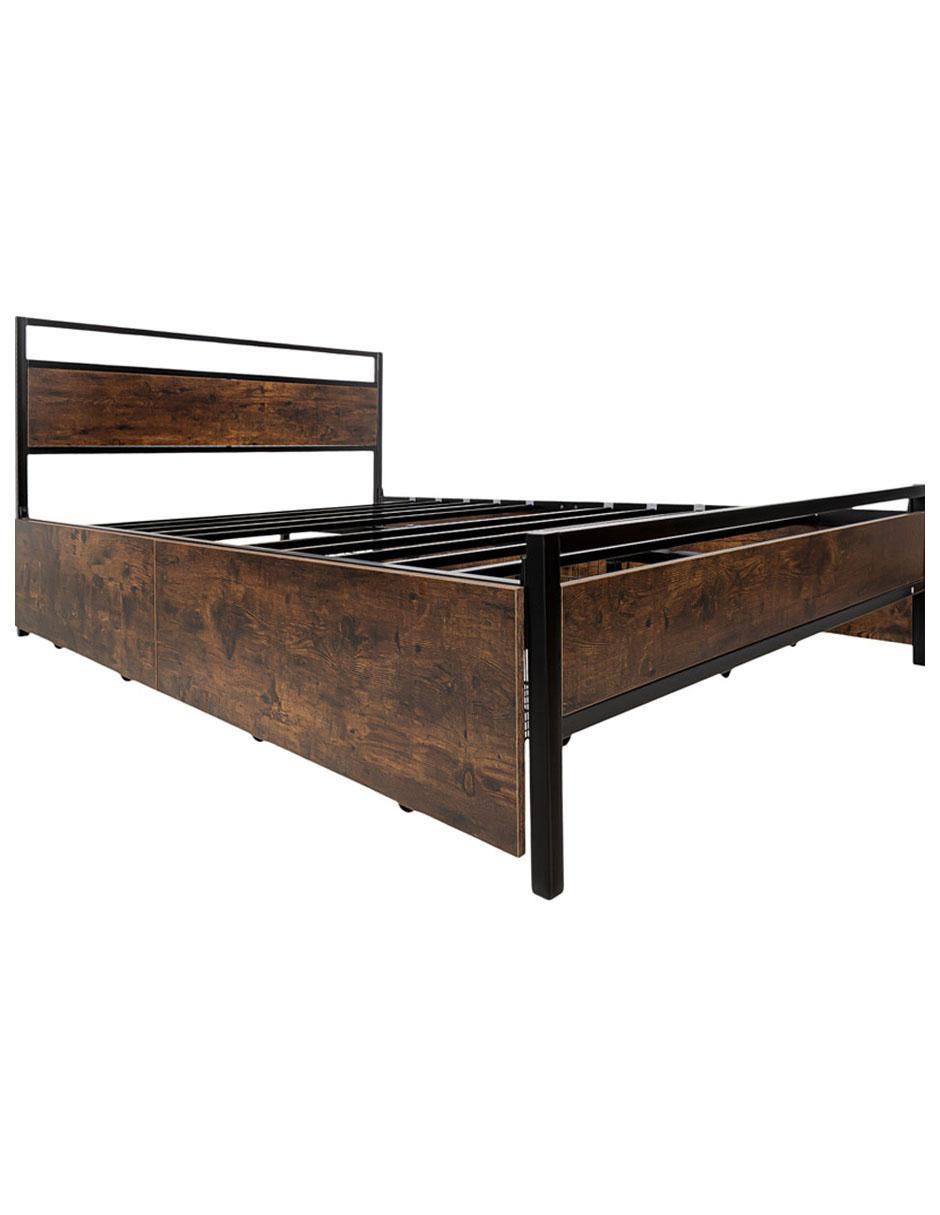 Base para cama armable de metal matrimonial 3