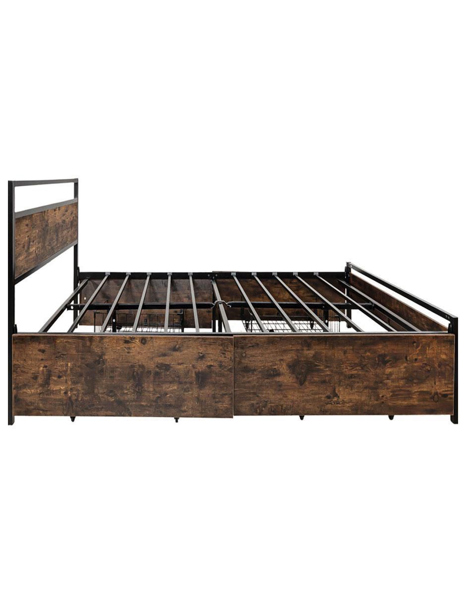 Base para cama armable de metal matrimonial 4