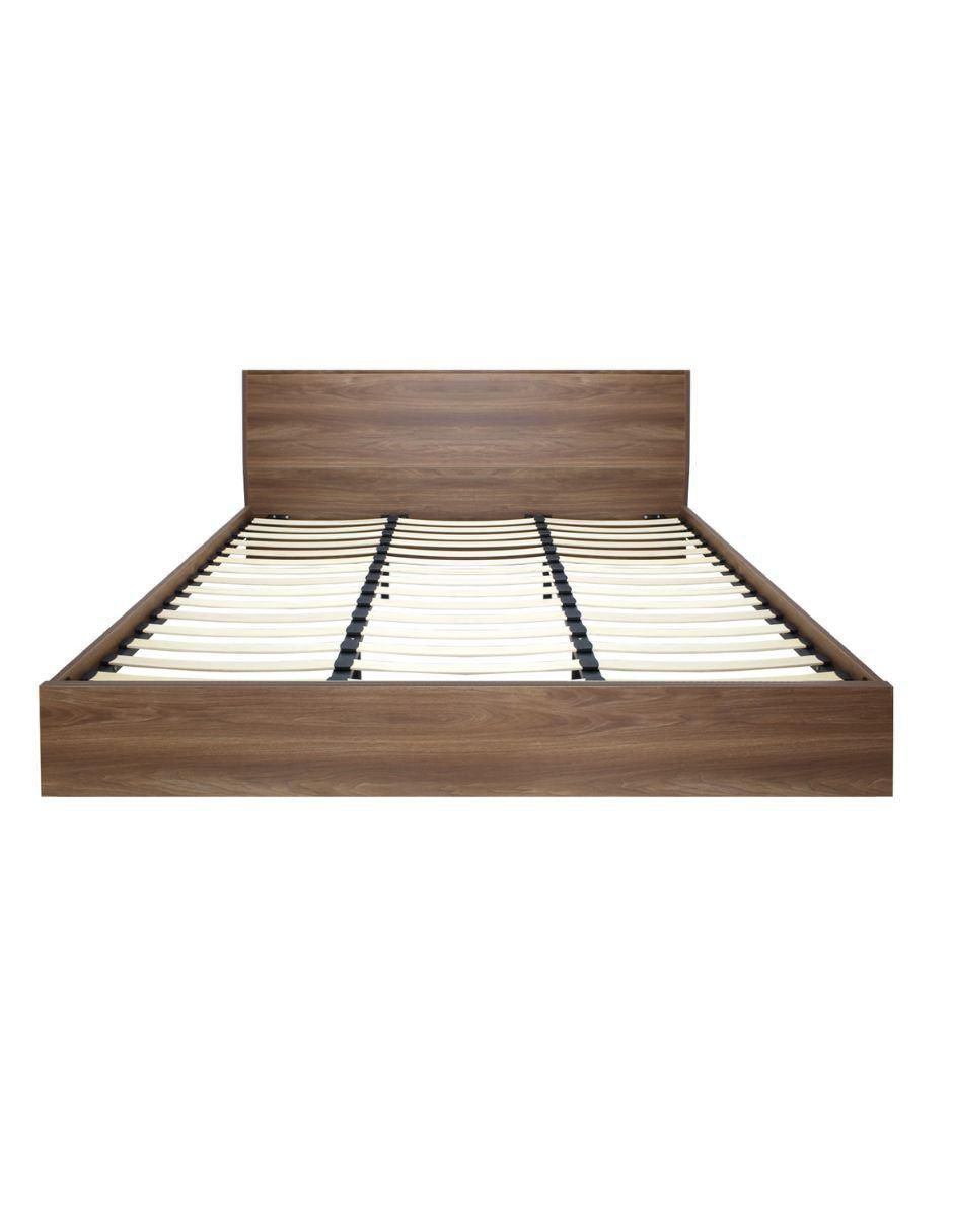 Cama Marsala Nogal de madera individual 2