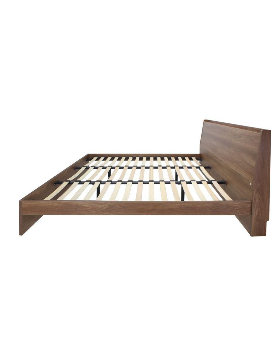 Cama Marsala Nogal de madera individual 3