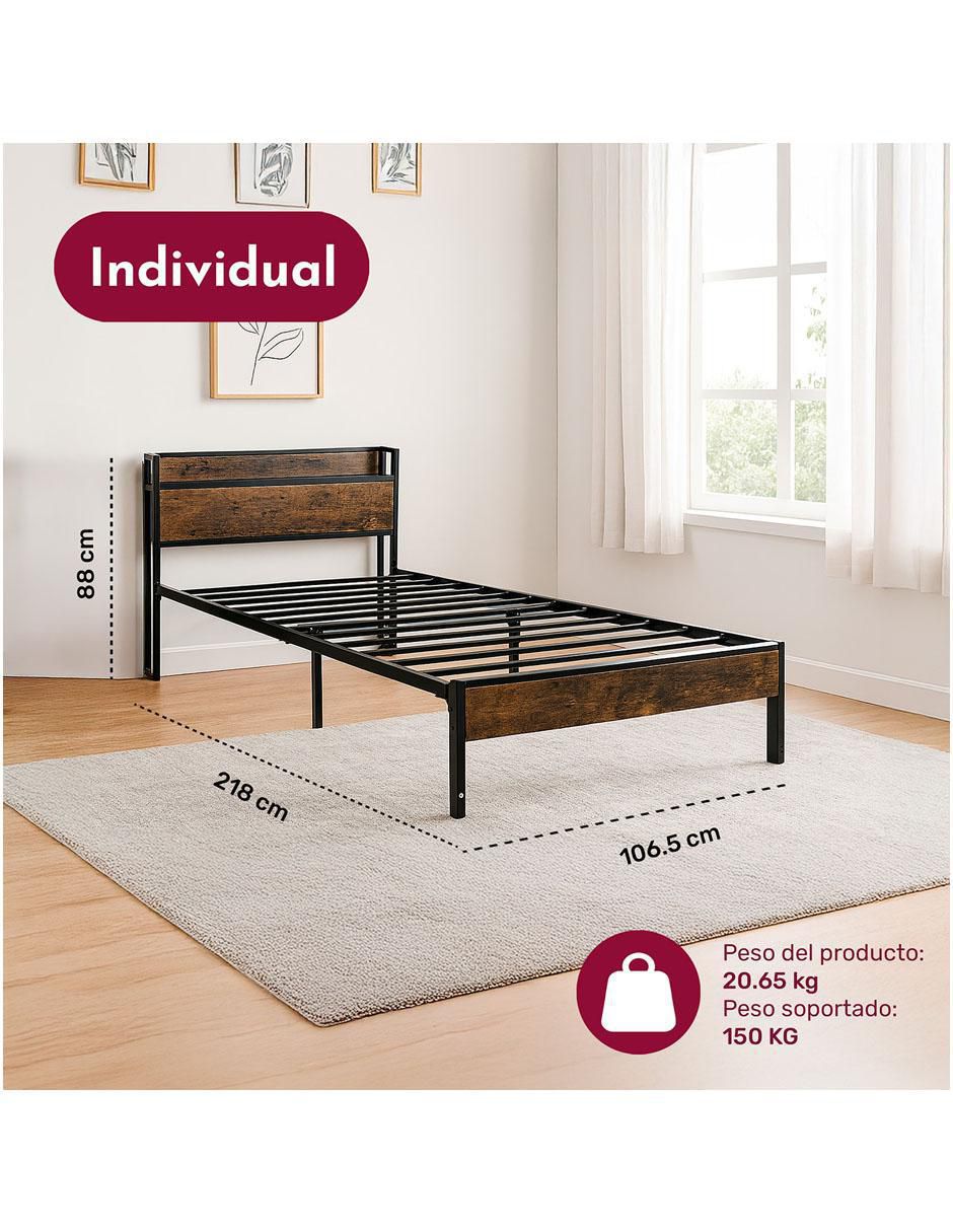 Base para cama armable individual 6