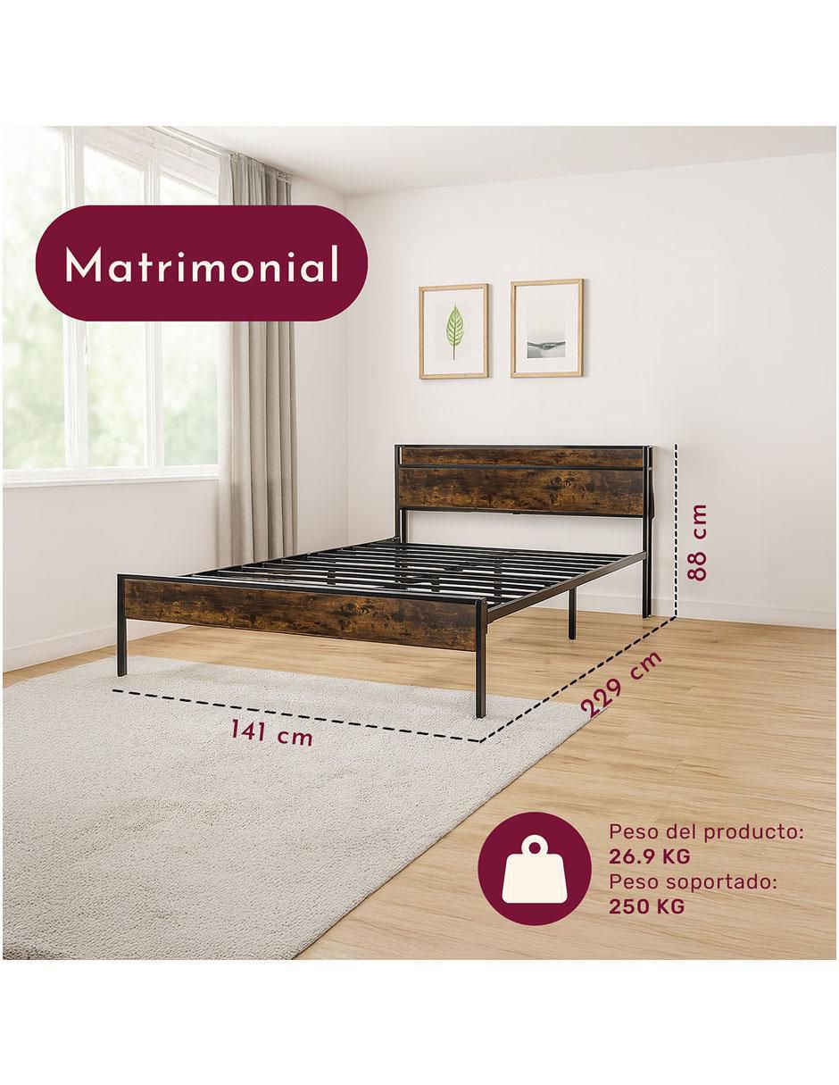 Base para cama armable matrimonial 7