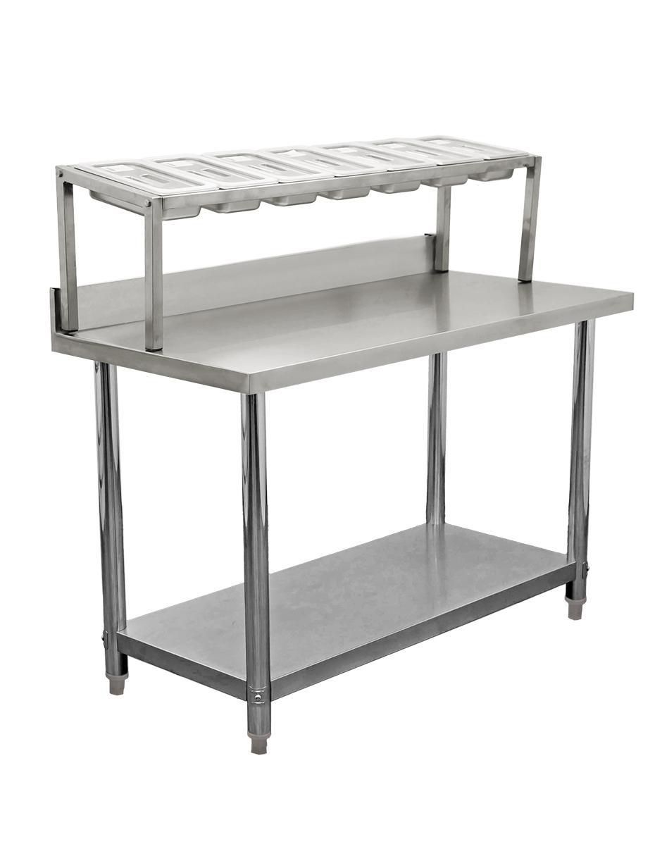 Mesa de cocina de acero inoxidable