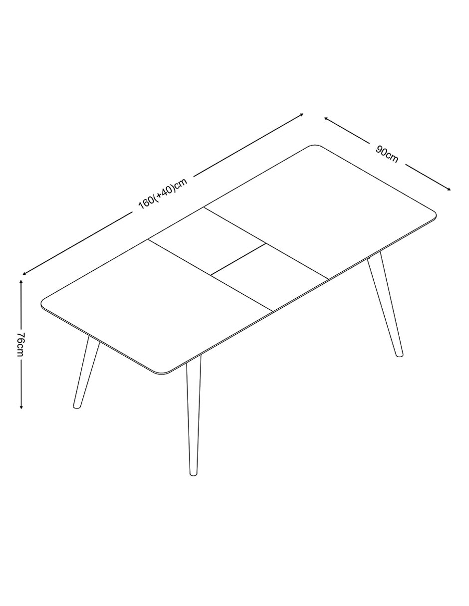 Mesa extensible Cerati 12