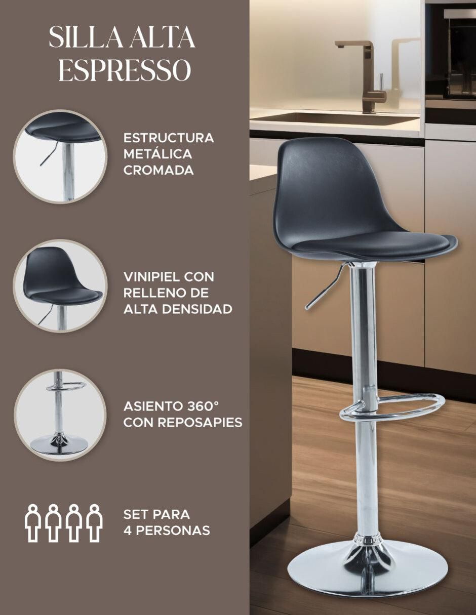 Juego de bancos altos 4