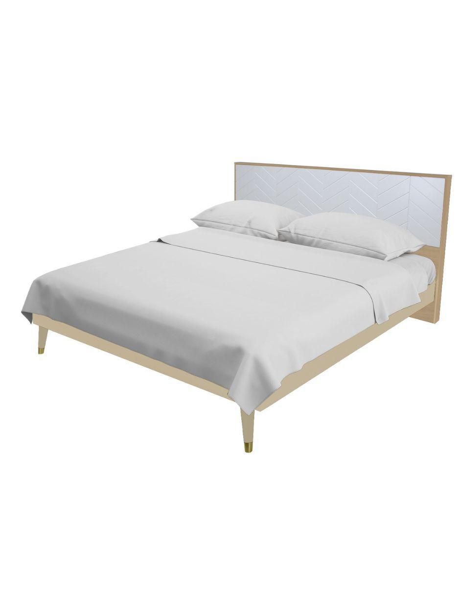 Cama Teramo Encino de madera queen size 8