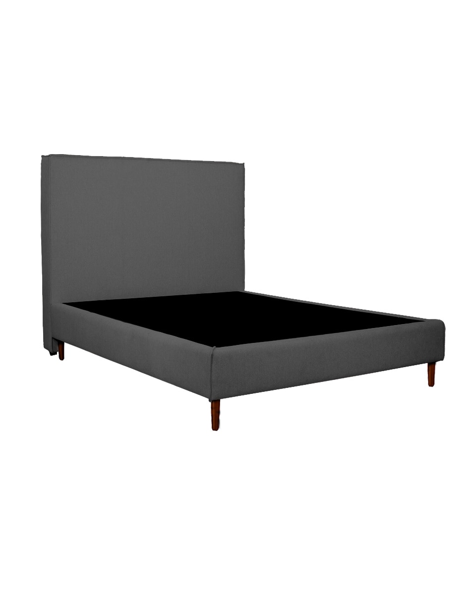 Cama Kilyan de madera y tela mat 5