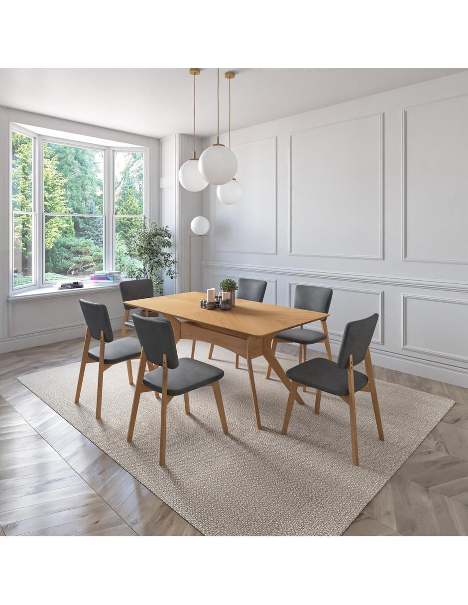 "comedor" aspen midtown concept "para" 6 personas "de" madera