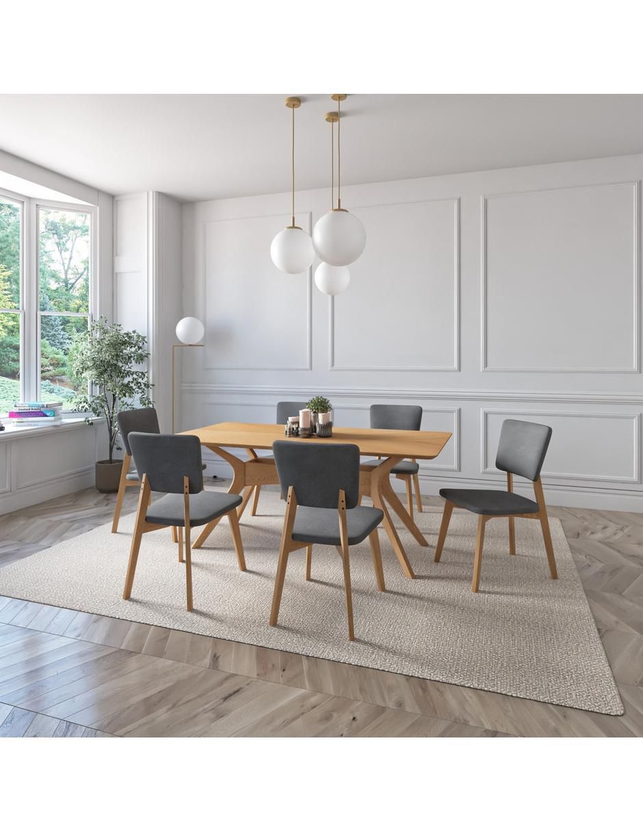 "comedor" aspen midtown concept "para" 6 personas "de" madera