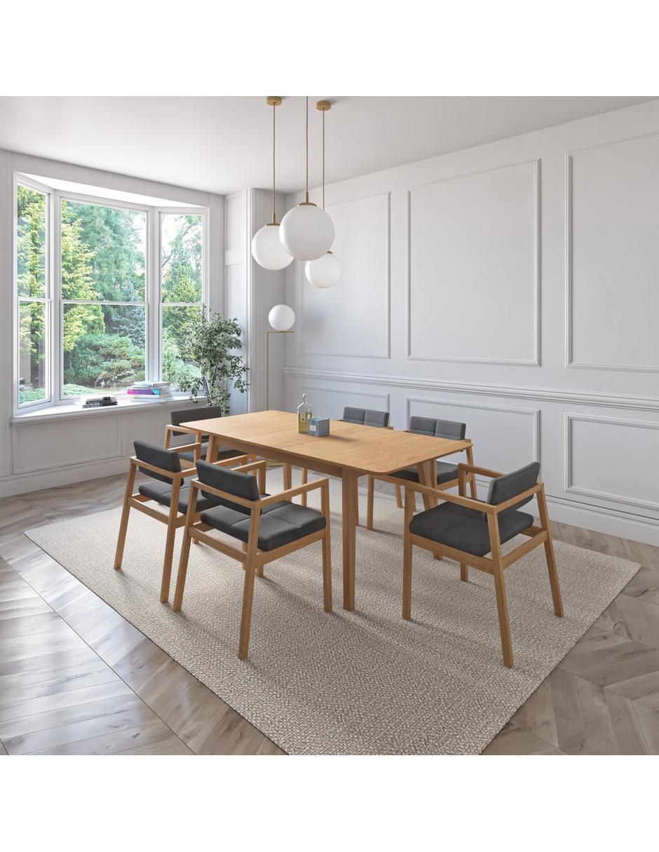 "comedor" extensible verona midtown concept "para" 6 personas "de" madera