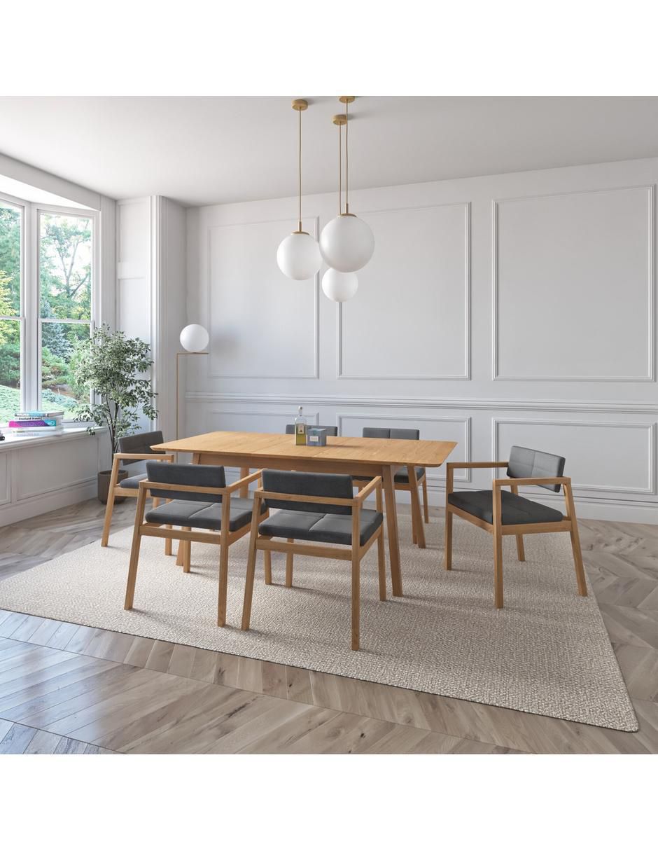 "comedor" extensible verona midtown concept "para" 6 personas "de" madera
