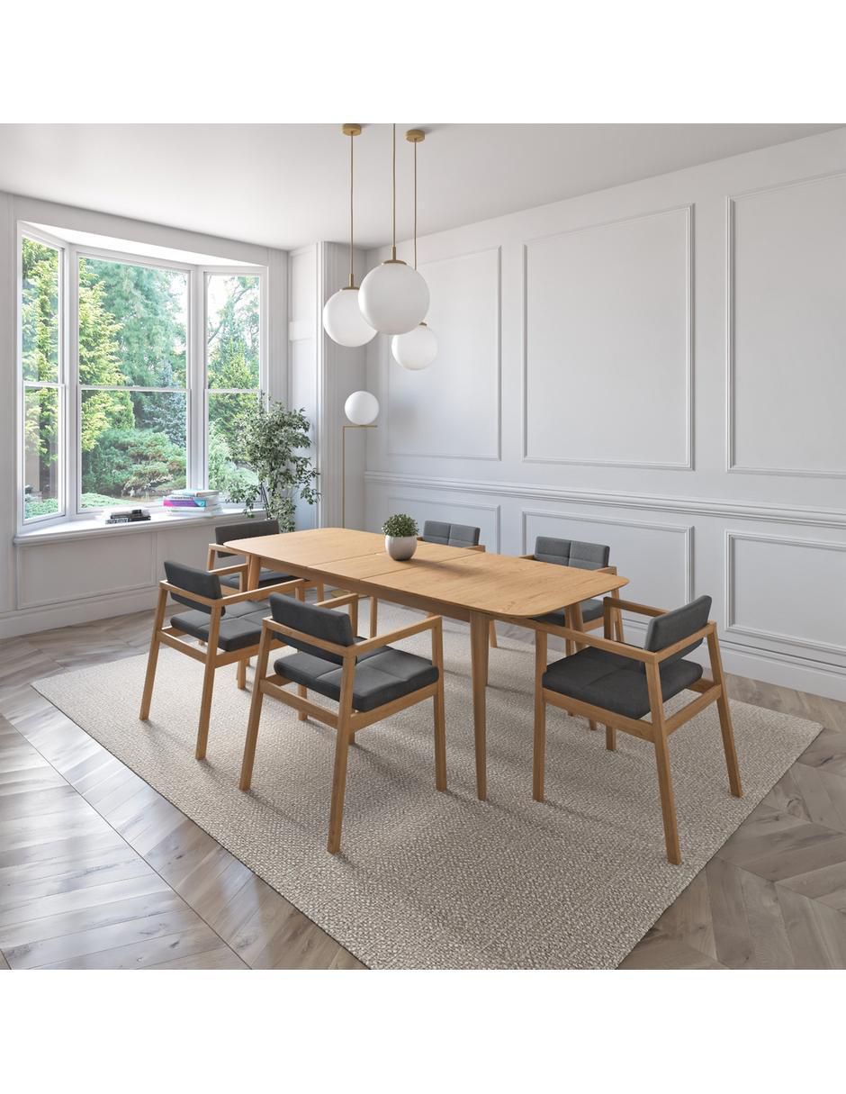 "comedor" extensible praga midtown concept "para" 6 personas "de" madera