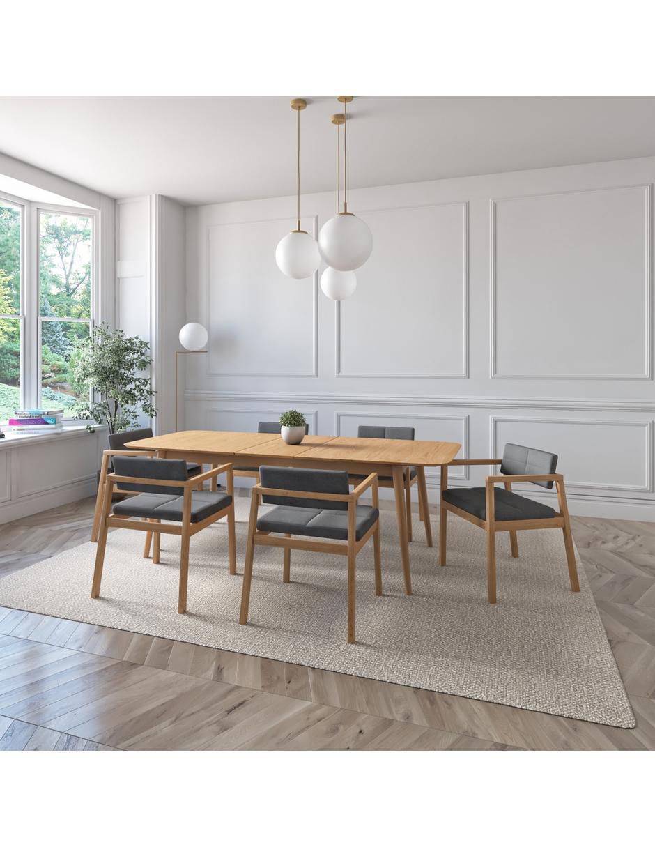 "comedor" extensible praga midtown concept "para" 6 personas "de" madera