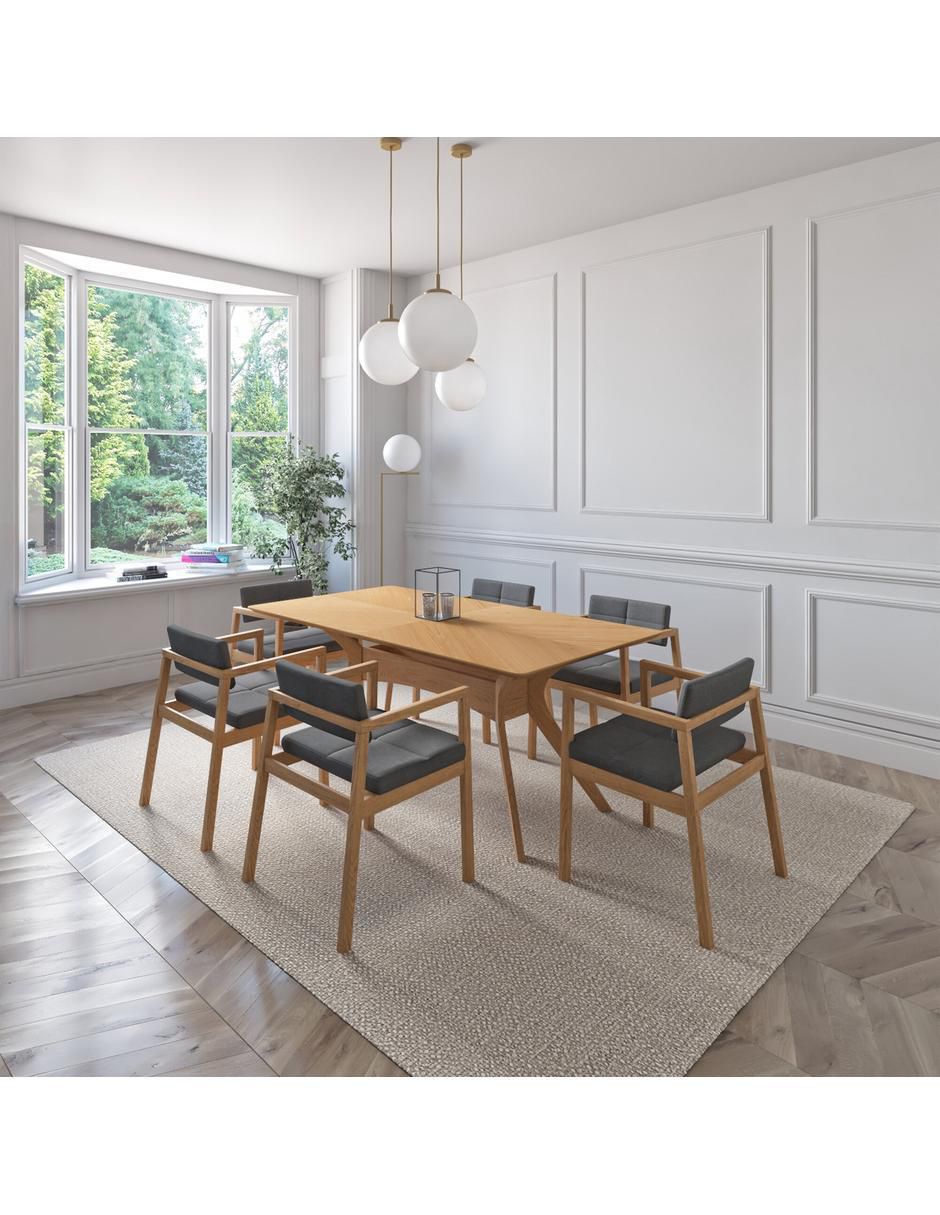 "comedor" capri midtown concept "para" 6 personas "de" madera