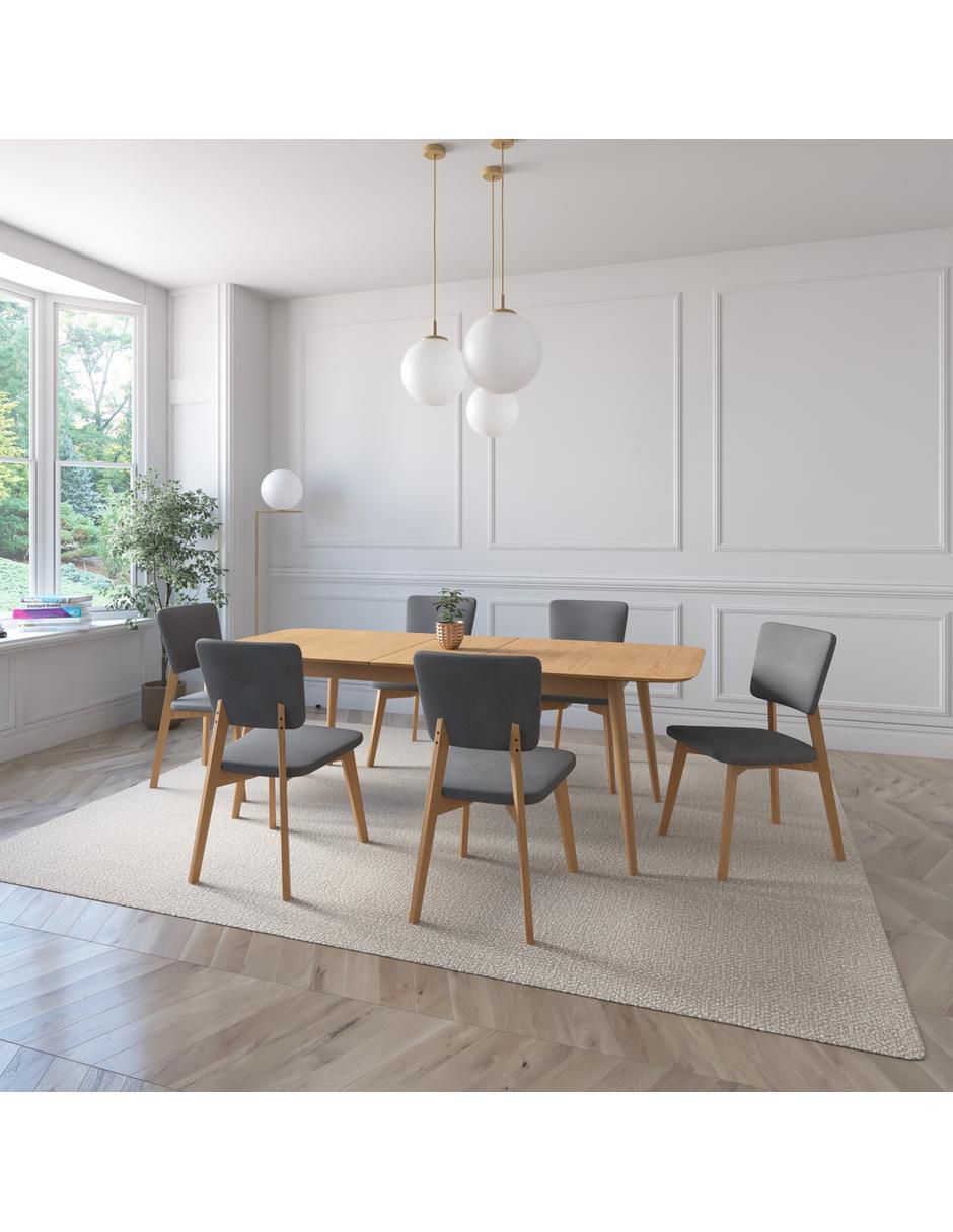 "comedor" extensible rio midtown concept "para" 6 personas "de" madera