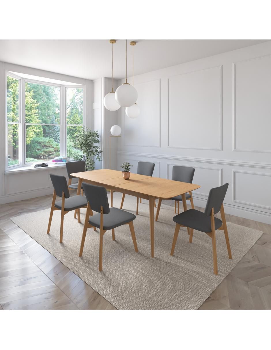 "comedor" extensible rio midtown concept "para" 6 personas "de" madera
