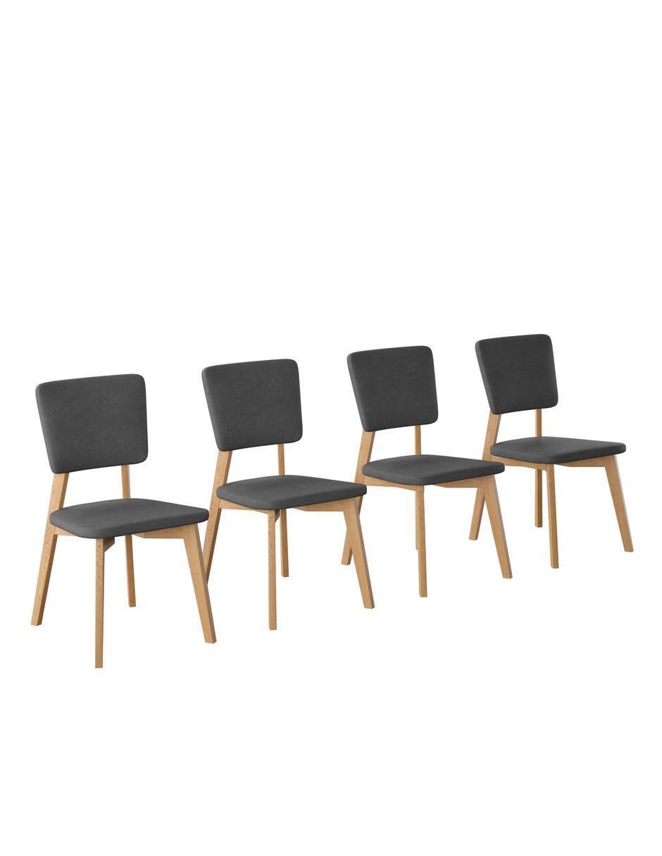 Silla 4 piezas Lago de madera