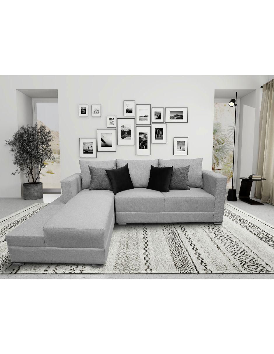 Sala modular izquierda Aston de lino 3